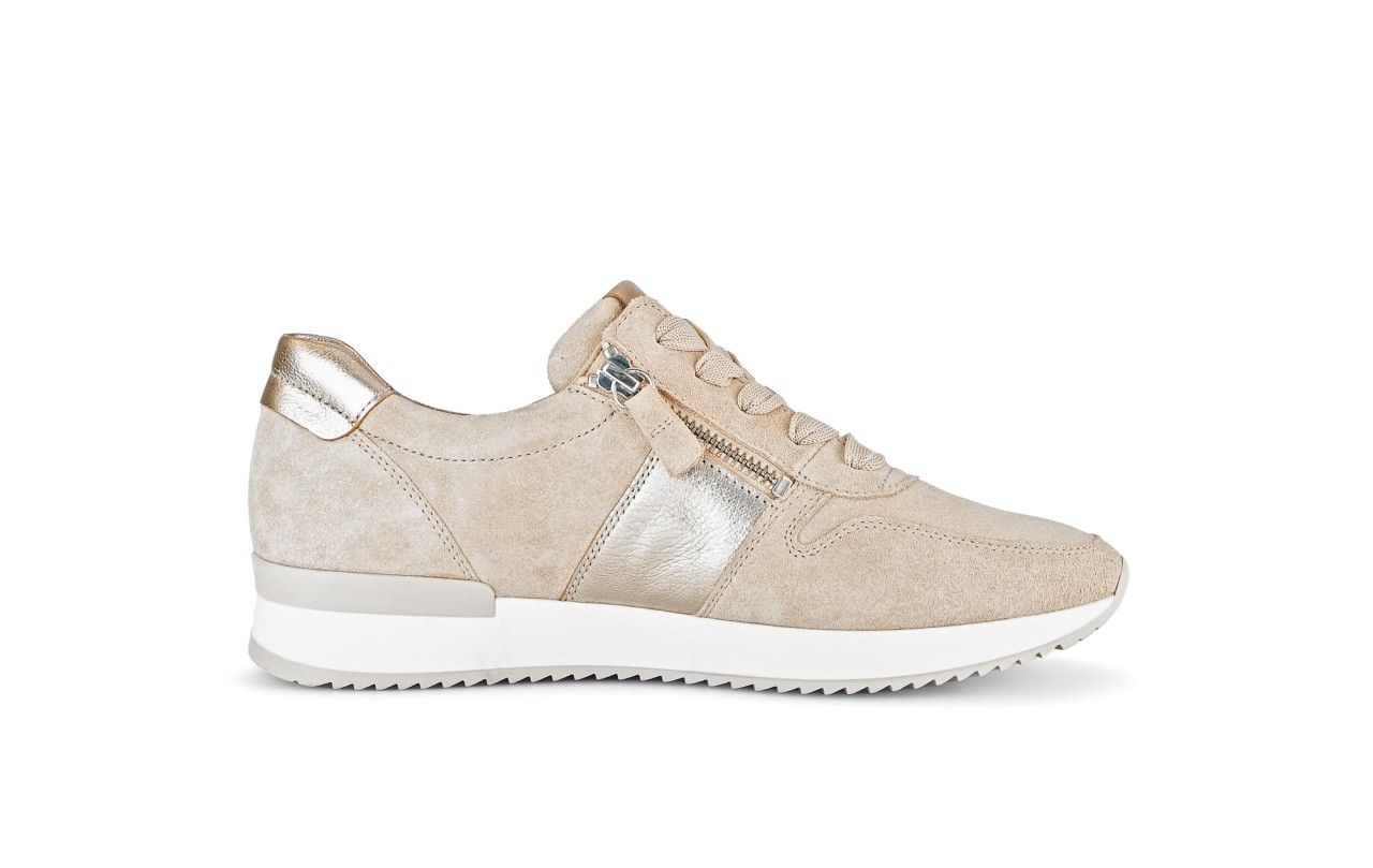 GABOR Freizeit Schnürer beige Gabor Fashion Sneaker low 43.420.32 beig