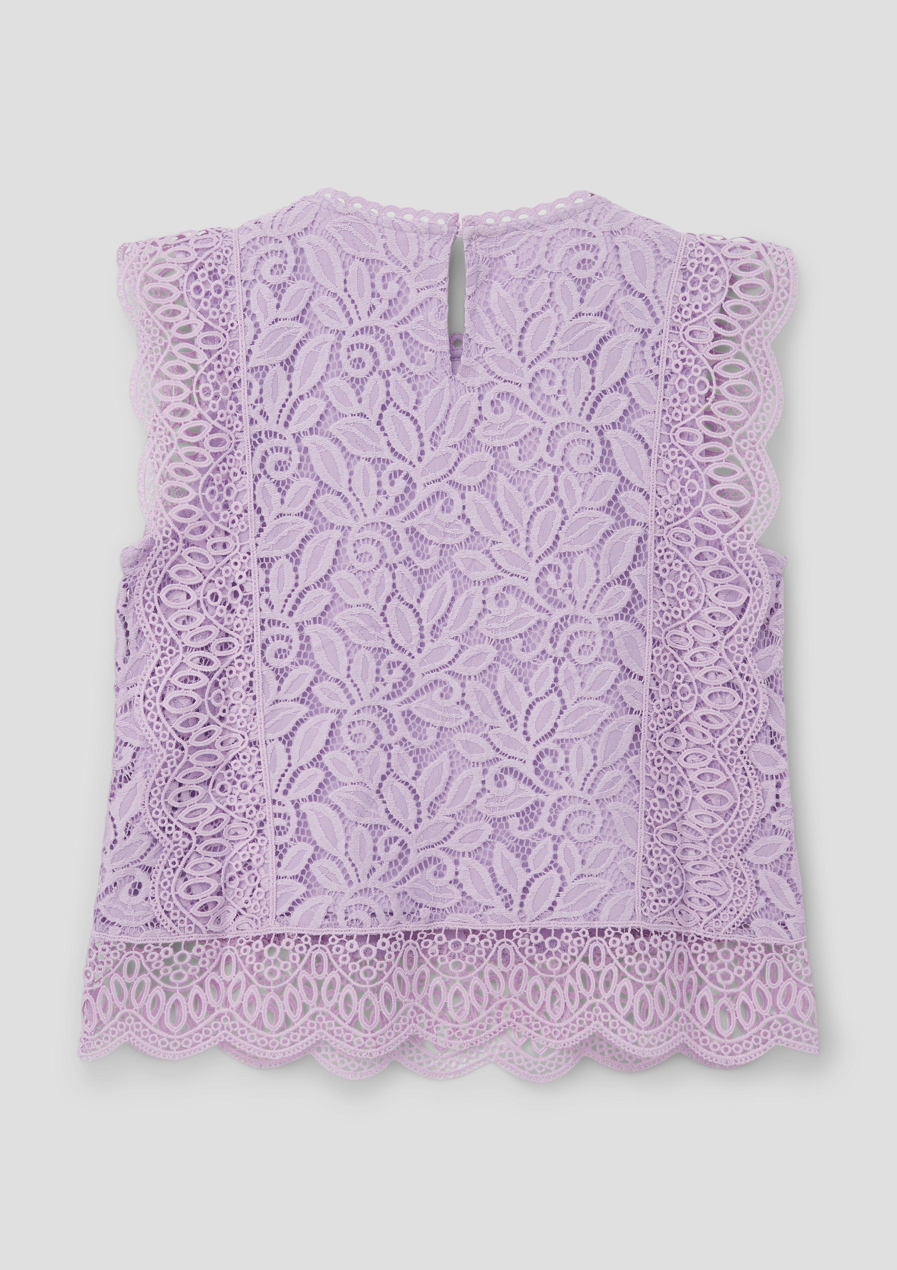 Bluse aus Lochspitze mit blickdichtem Futter  2142416-4704
