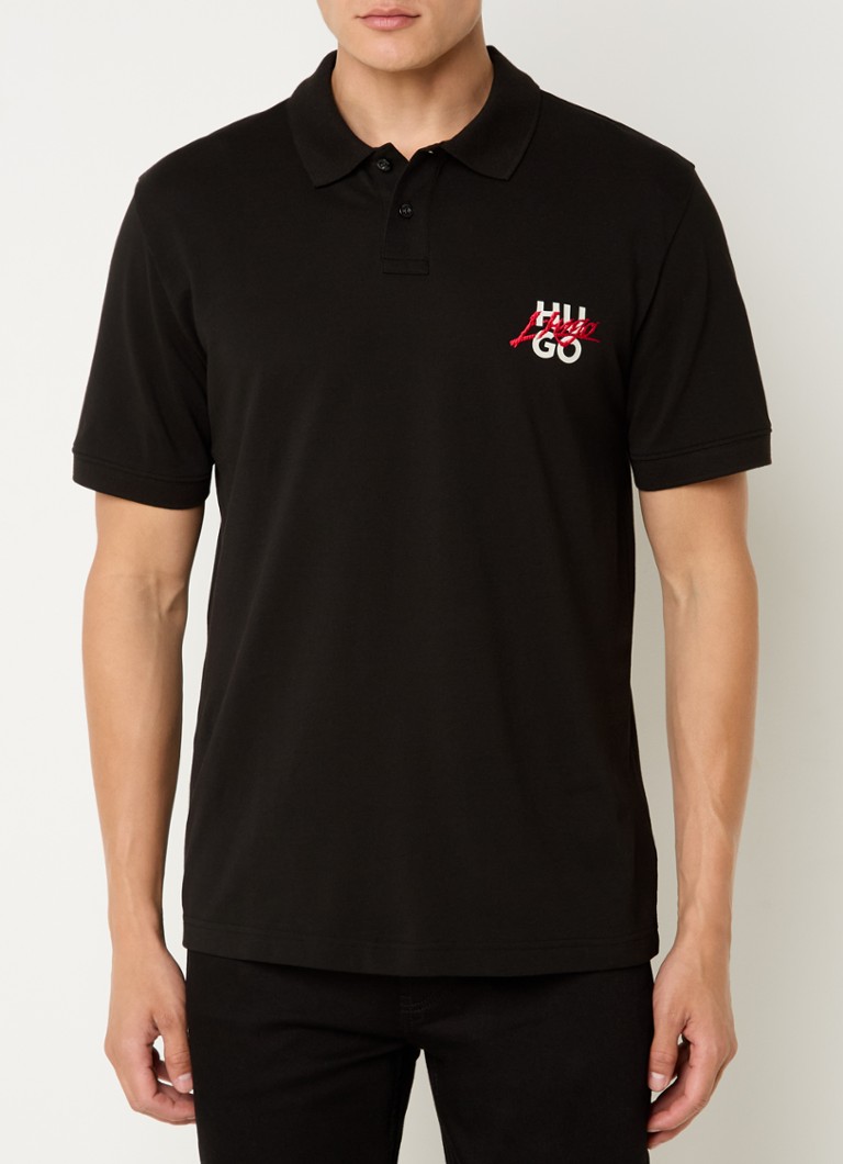 HUGO BOSS Dalog polo regular fit od piqué pamuka sa logom
