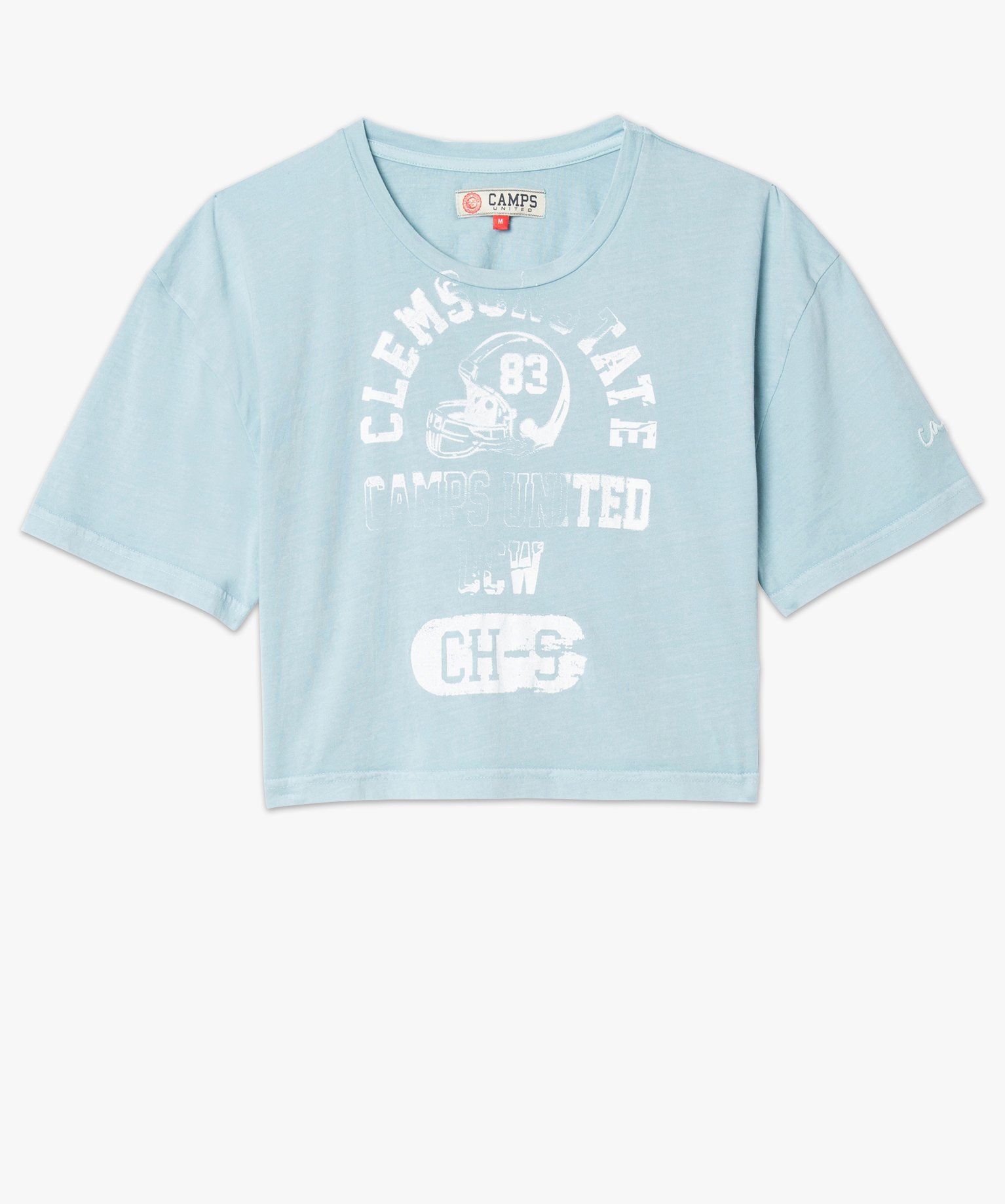Tee-shirt femme crop-top style vintage - Camps | GEMO