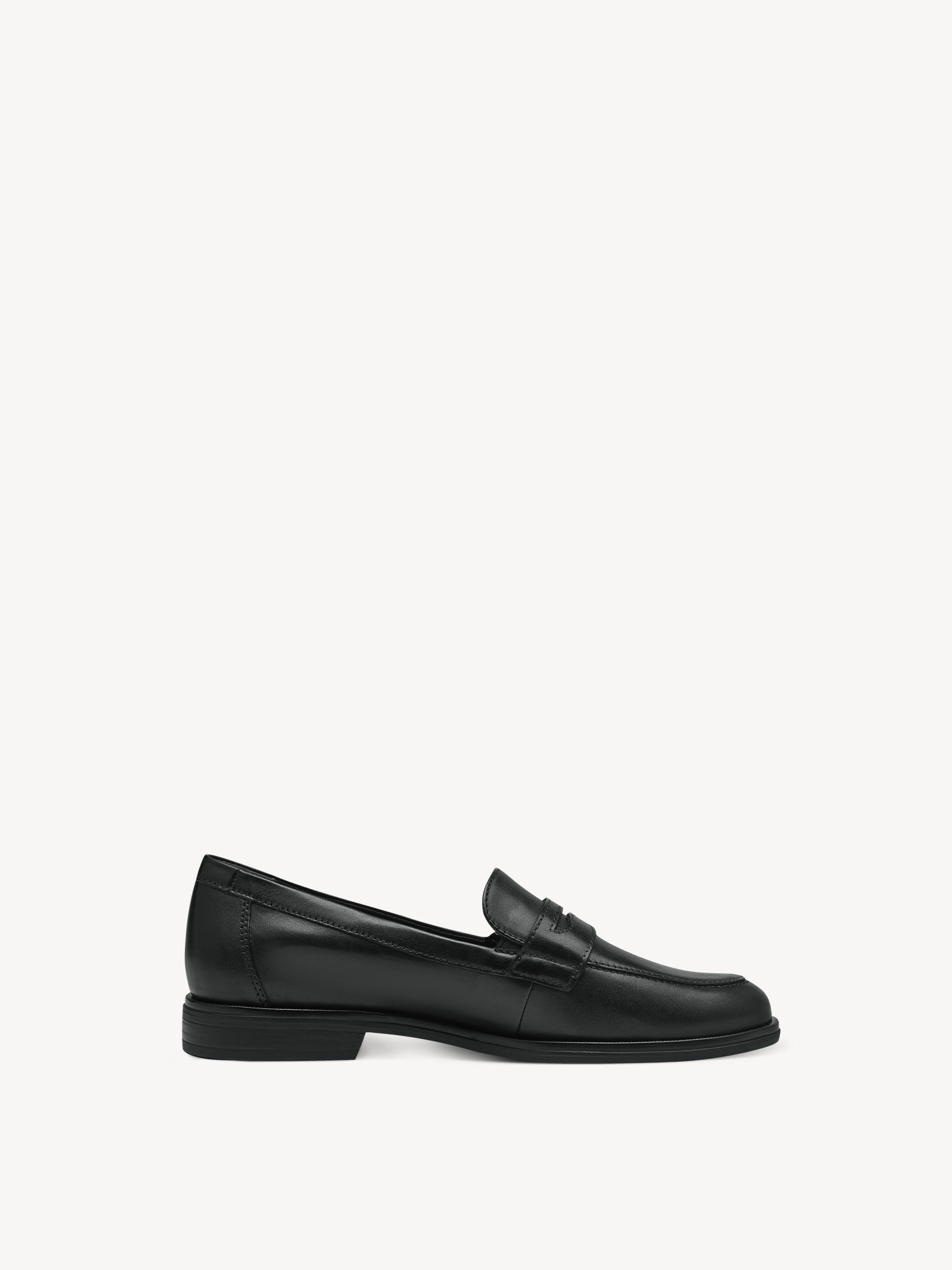 Slipper en cuir - noir