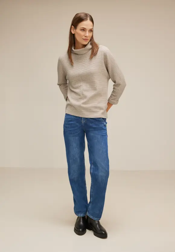 Street One Shirt mit Volumenkragen