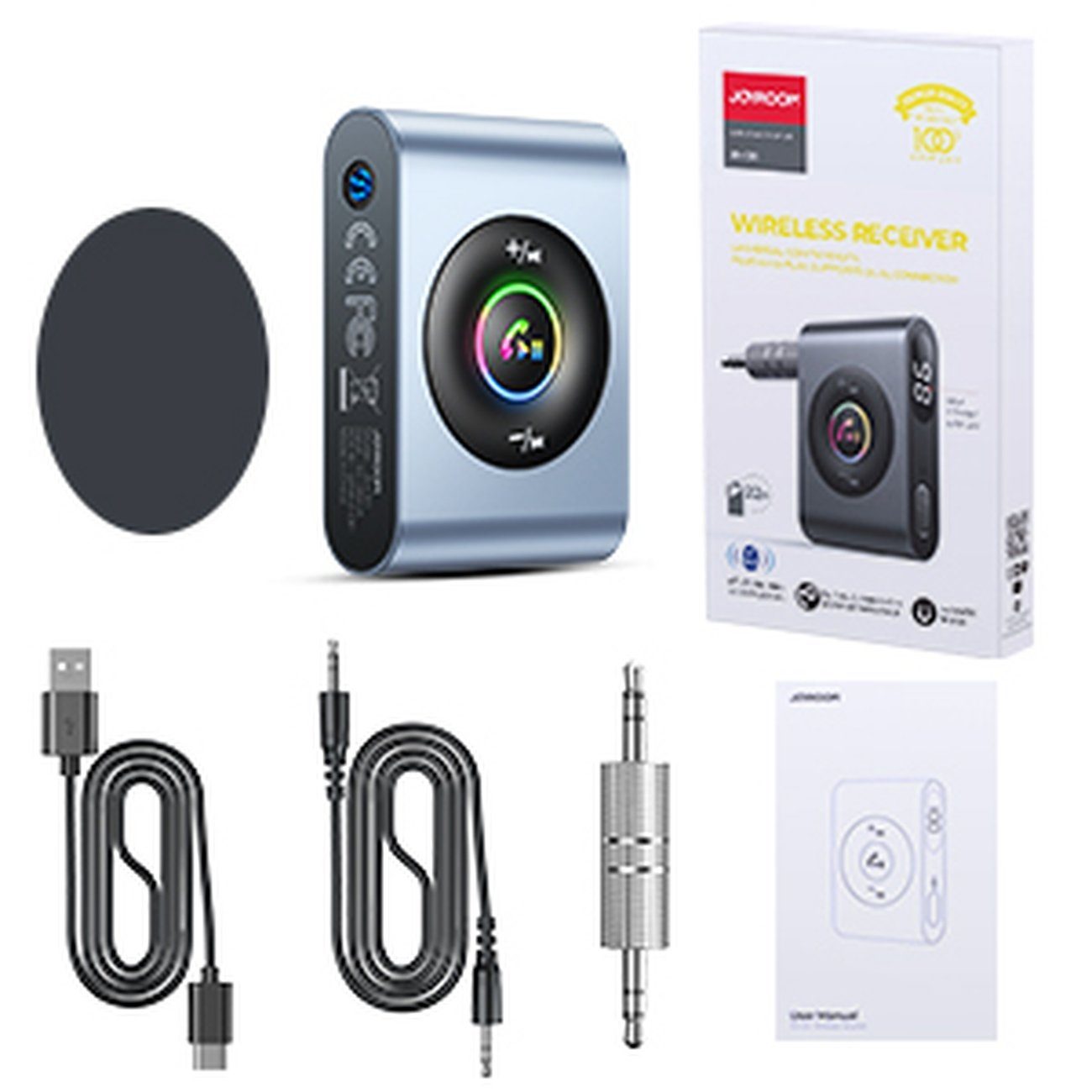 JOYROOM Bluetooth®-Sender Auto Bluetooth 5.3 Sender und Freisprecheinrichtung für AUX 3,5 mm