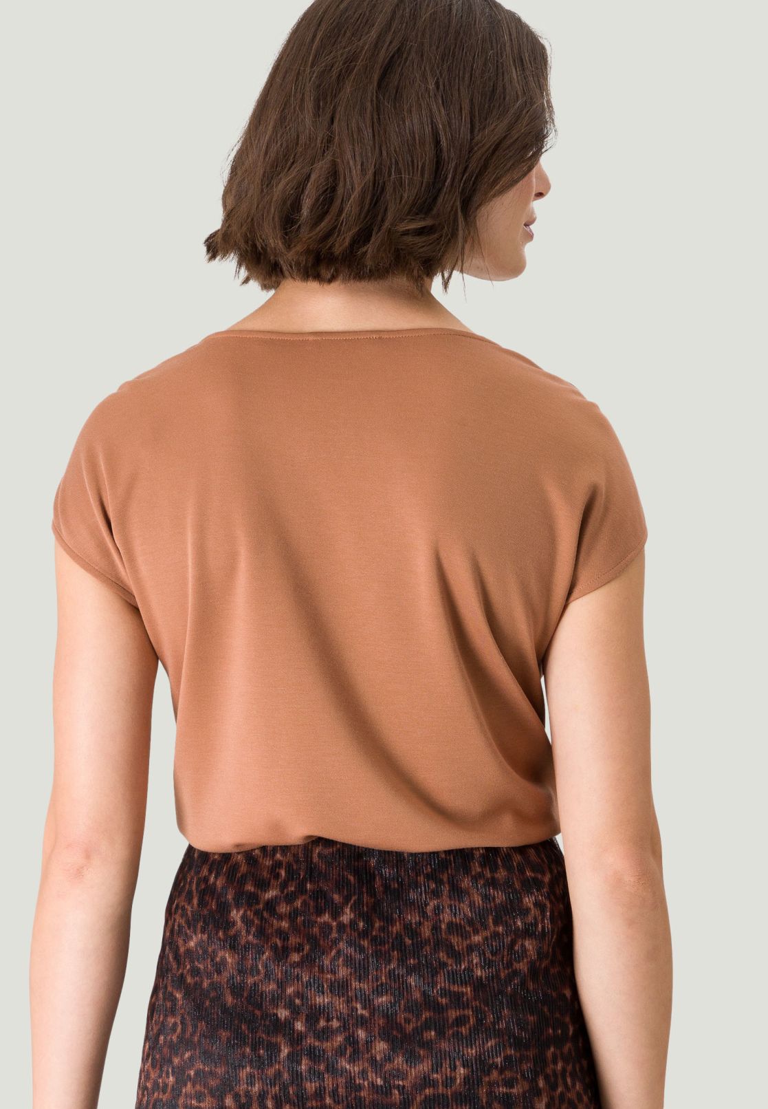 Shirt mit Wasserfallausschnitt