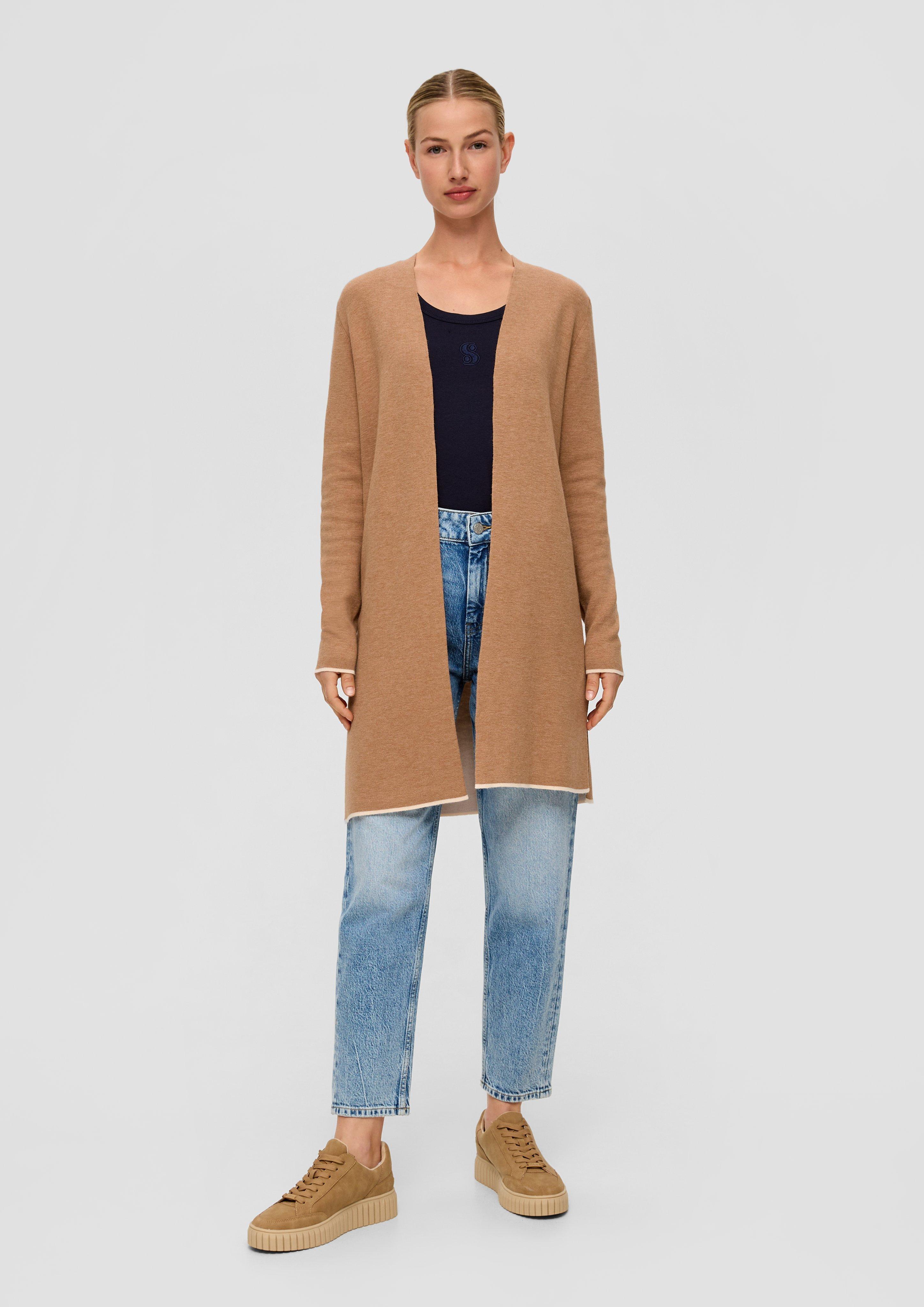 Long-Cardigan in Doubleface-Qualität  2138536-84W5