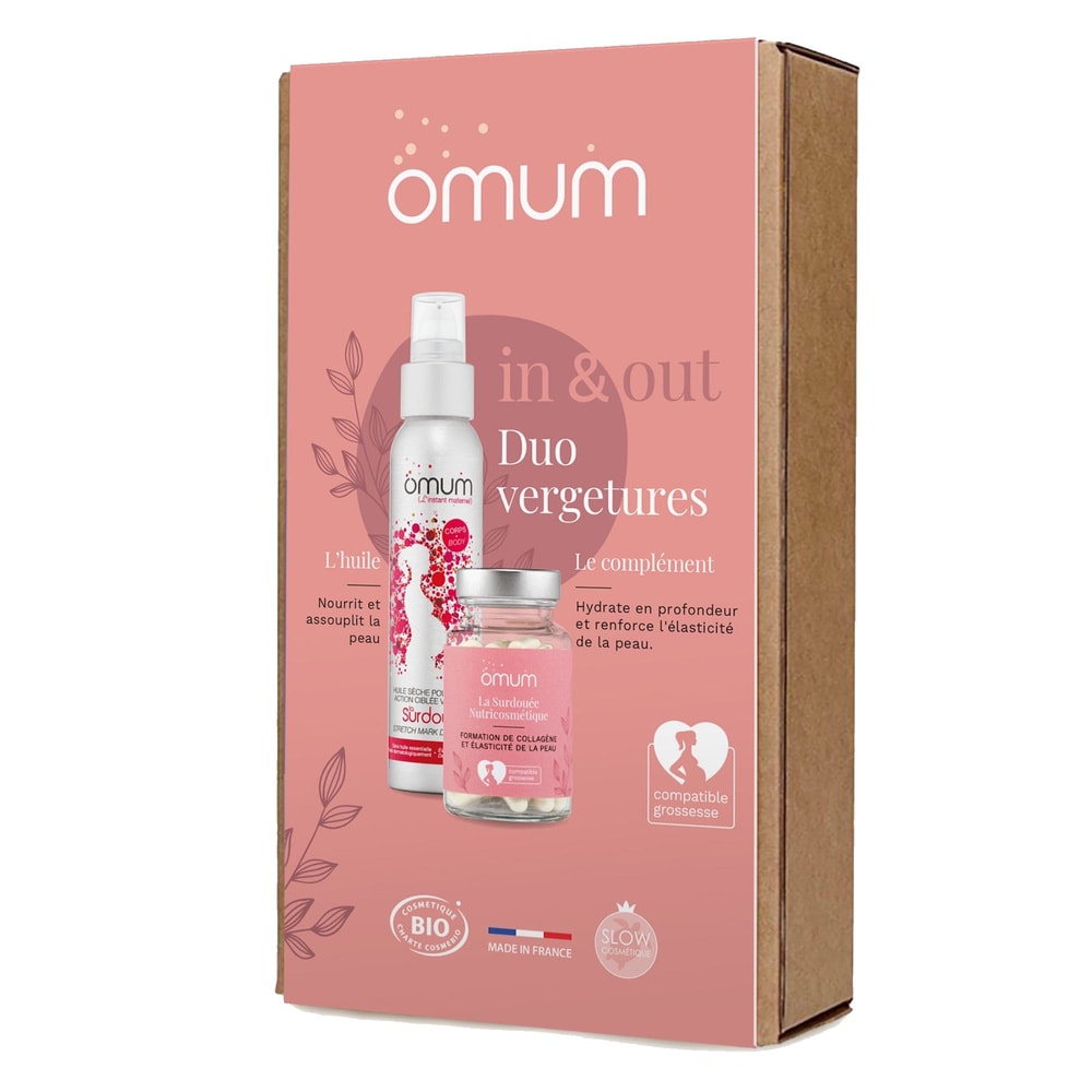 Omum DUO IN & OUT Vergetures Coffret duo In & Out: formation de collagène et élasticité de la peau
