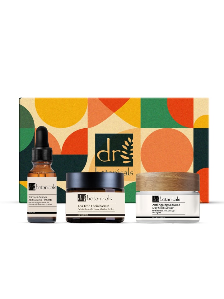 Dr Botanicals 3tlg Set Teebaum-Gesichtspeeling, Gesichtsöl & Algencreme günstig kaufen onesize