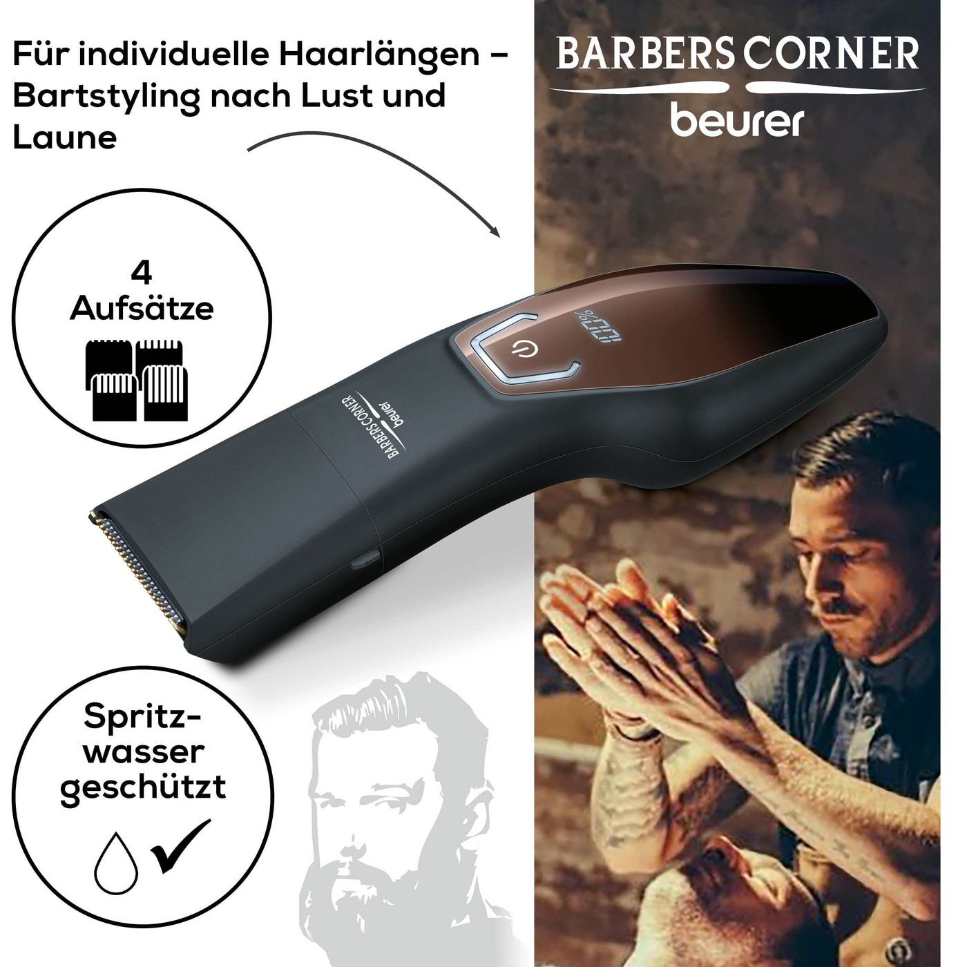 Bundle HR 2000 Präzisionstrimmer & HR 4000 Bartstyler-Das Set für Bartstyling in Perfektion