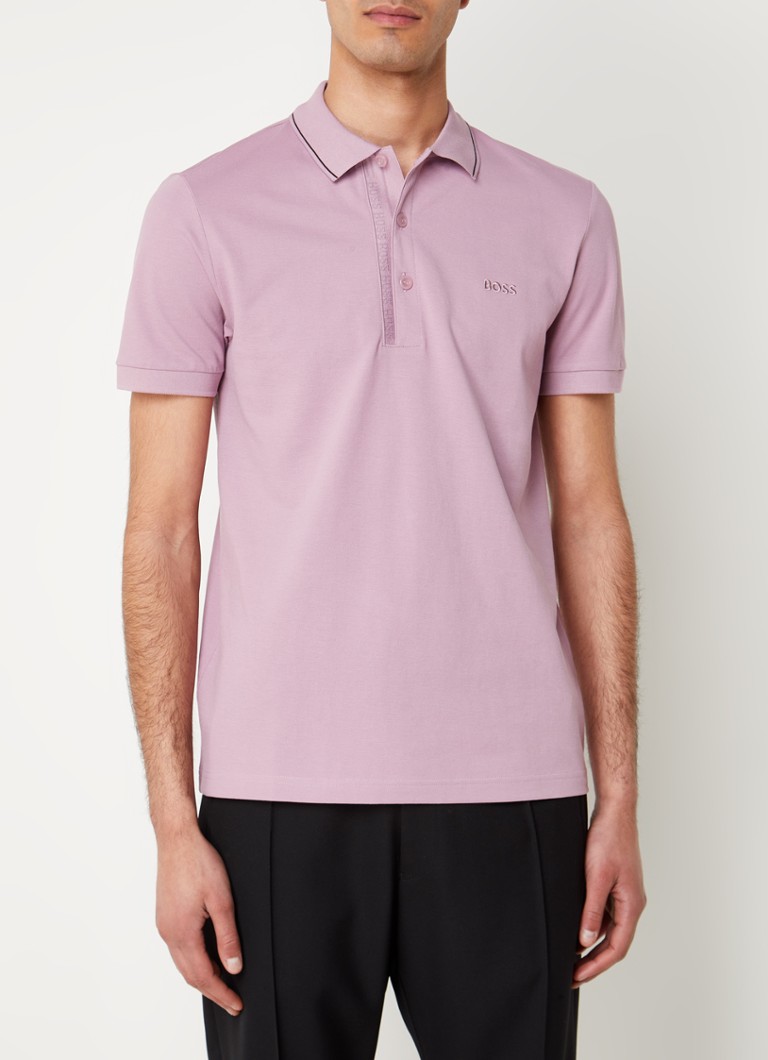 HUGO BOSS Paule slim fit polo majica s vezom logotipa