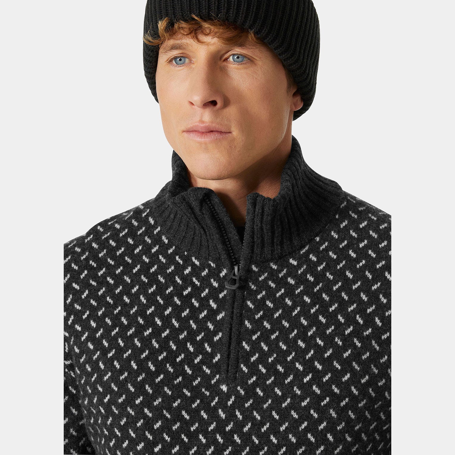 Men's Arctic Ocean Icelander Wool Knit ½ Zip Sweater