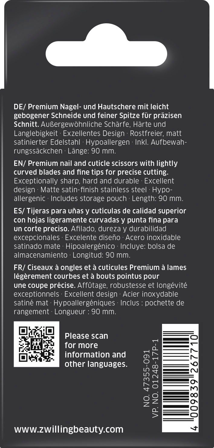 Zwilling Nagelschere Kombi Nagelschere, mattiert