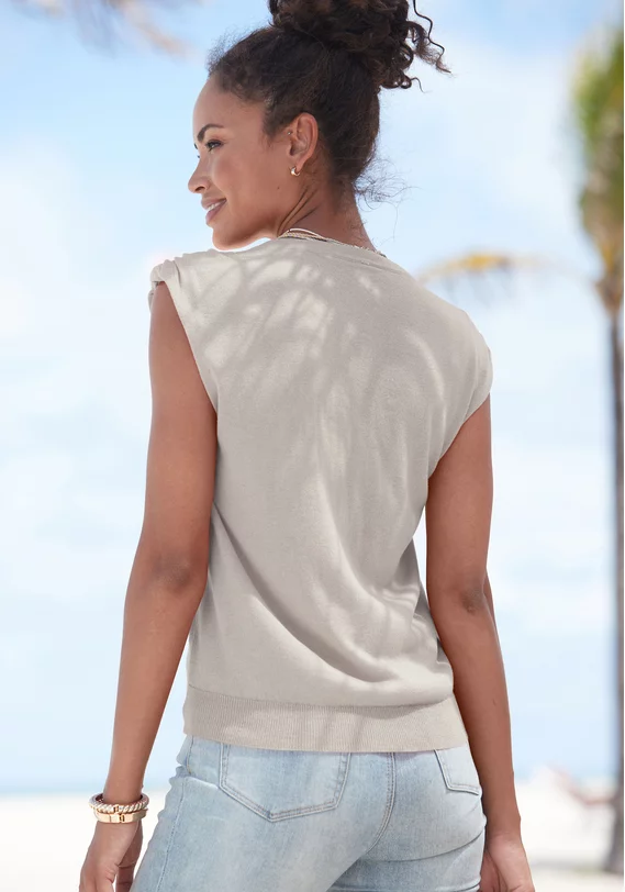 Kurzarmpullover