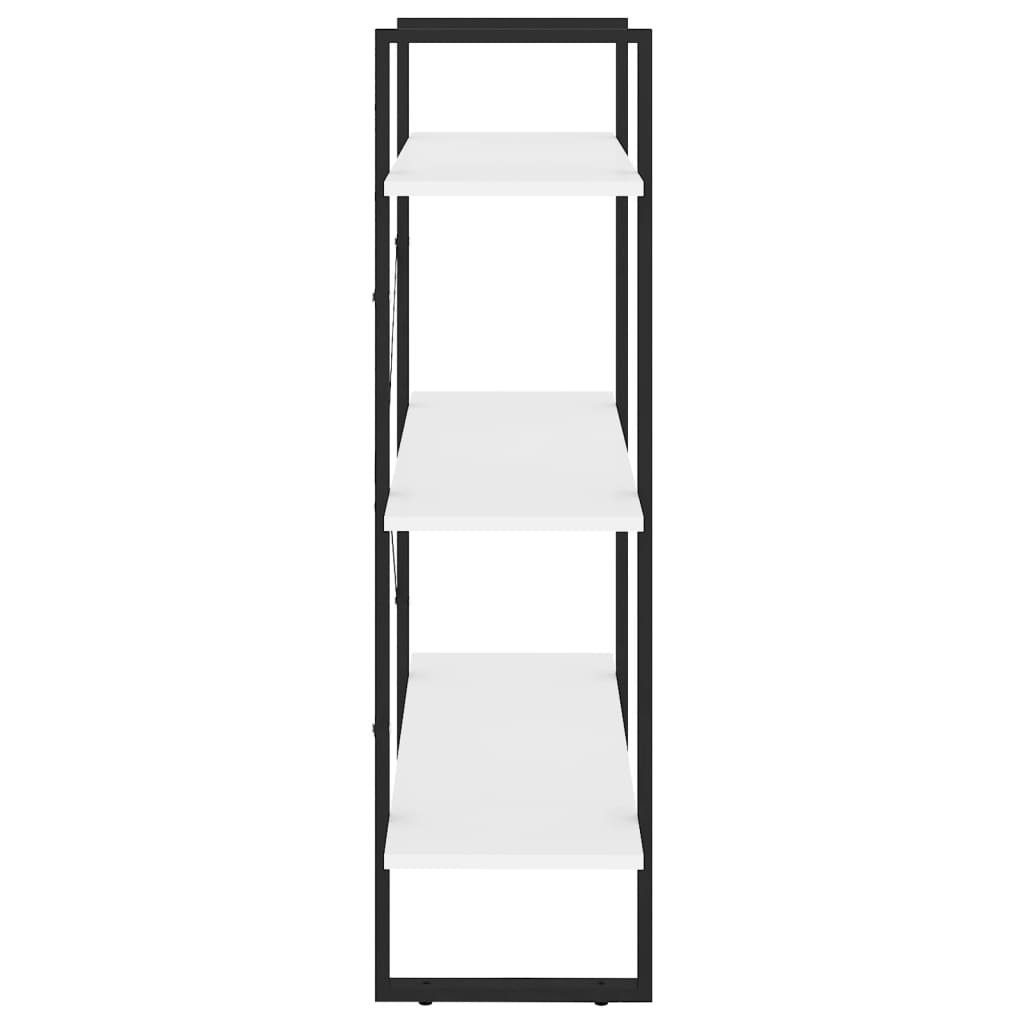 vidaXL Bücherregal Bücherregal Weiß 80x30x105 cm Holzwerkstoff, 1-tlg.