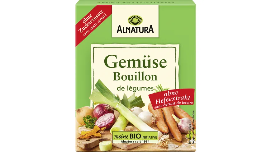 Alnatura Bio Gemüsebouillon hefefrei, Würfel 66 g