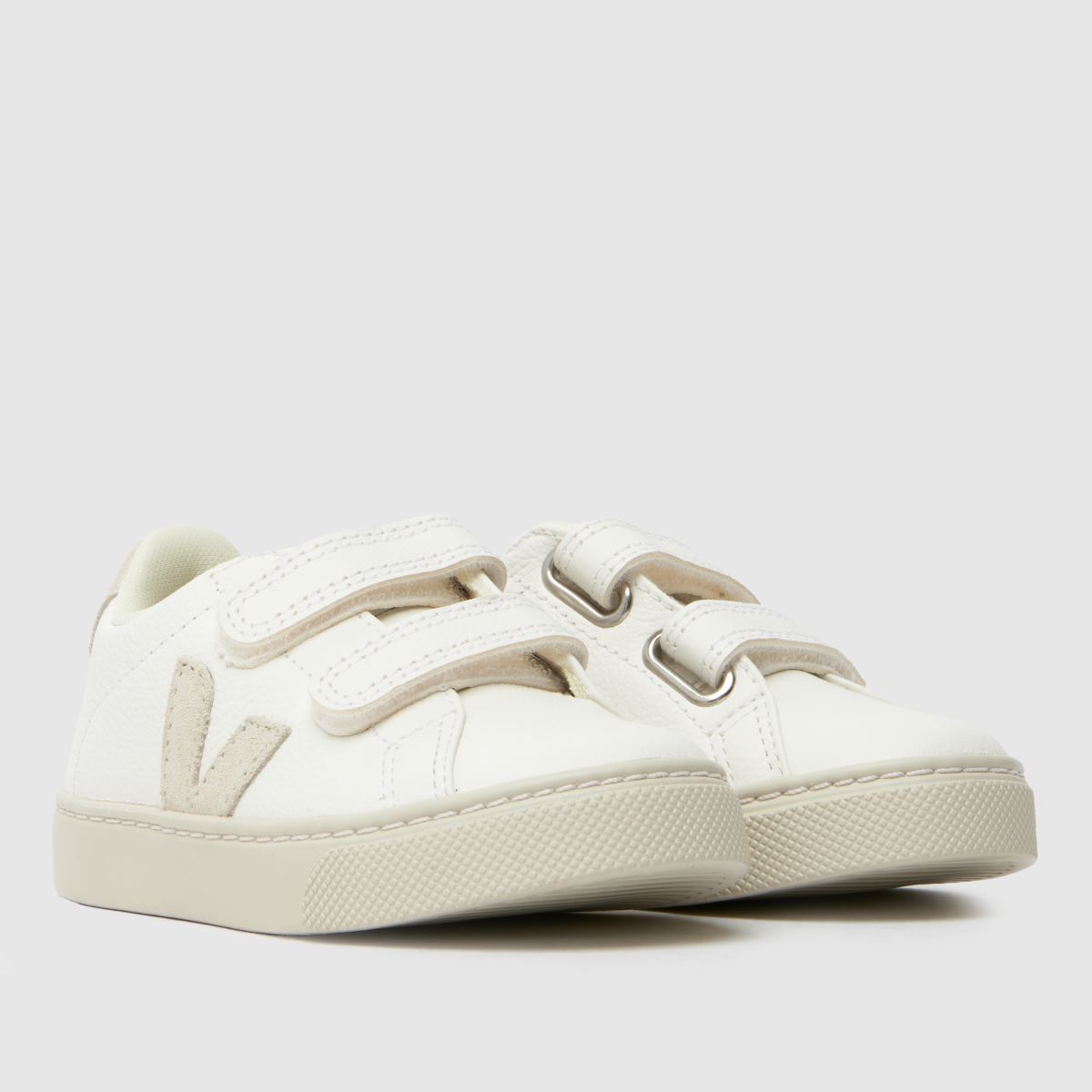 VEJA vita & beige esplar Småbarnsskor