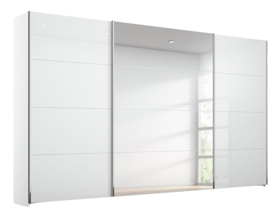 Rauch Schwebetürenschrank Quadra Weiß