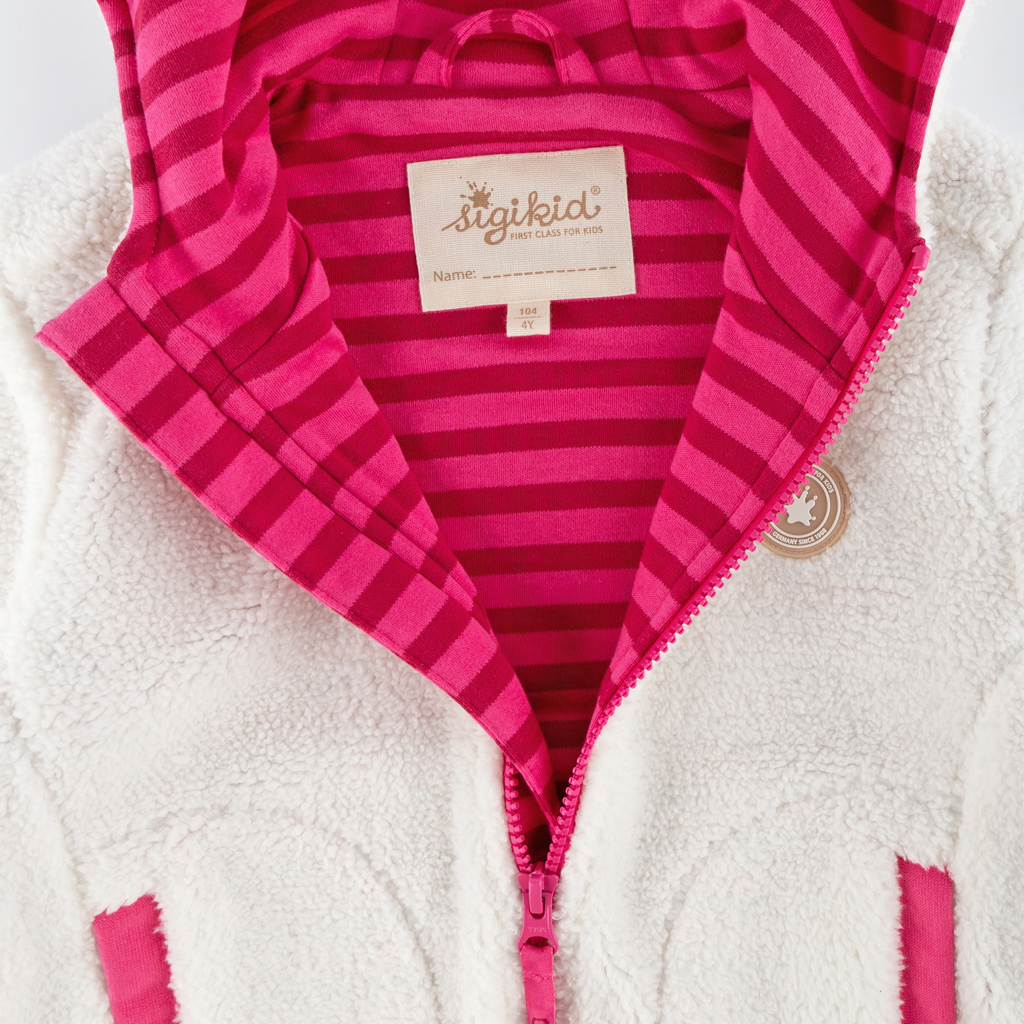 Kinder Teddyjacke, weiß