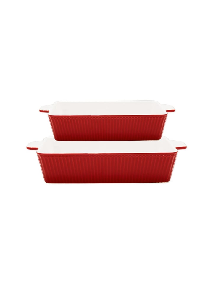 Greengate Auflaufform Alice rechteckig 2er Set in red günstig kaufen onesize