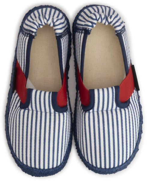 Nanga ~ Baumwoll Hausschuh ~ Sandburg (blau)