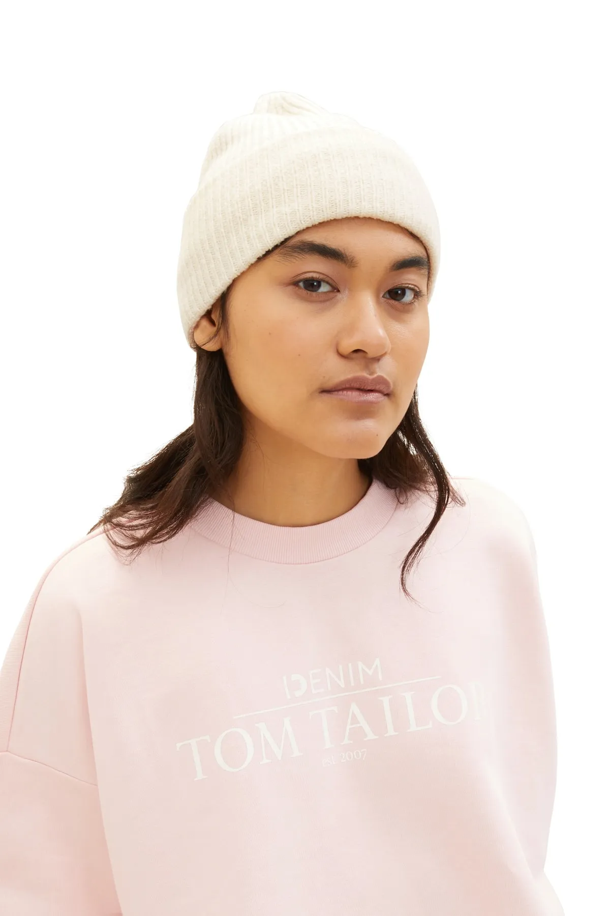 Tom Tailor  Baskenmütze Damen/Mädchen weich cremebeige