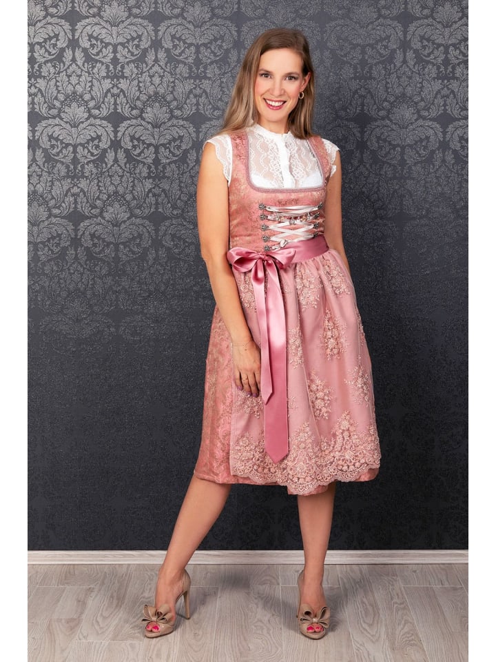 Edelnice Midi Dirndl Sophia in rose günstig kaufen