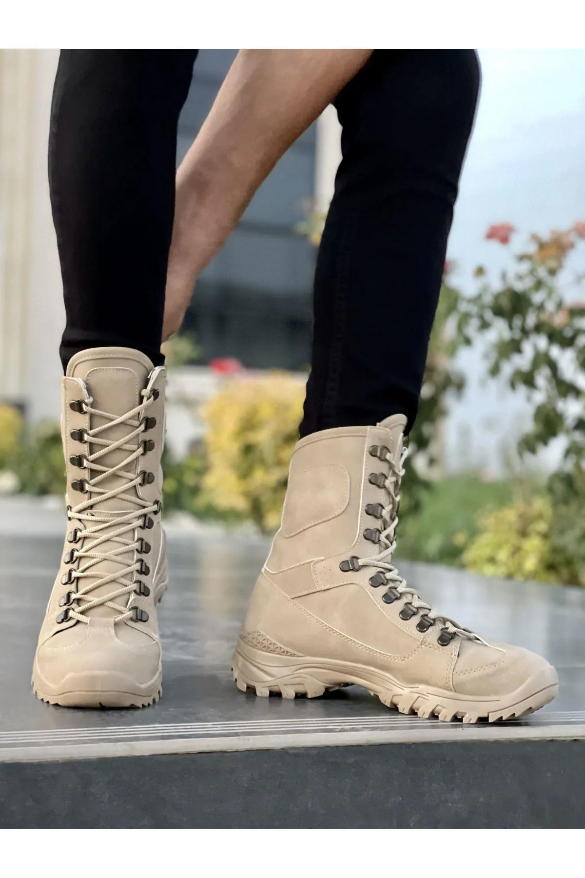 MUGGO  Josef Garantierte Unisex-Militärstiefel