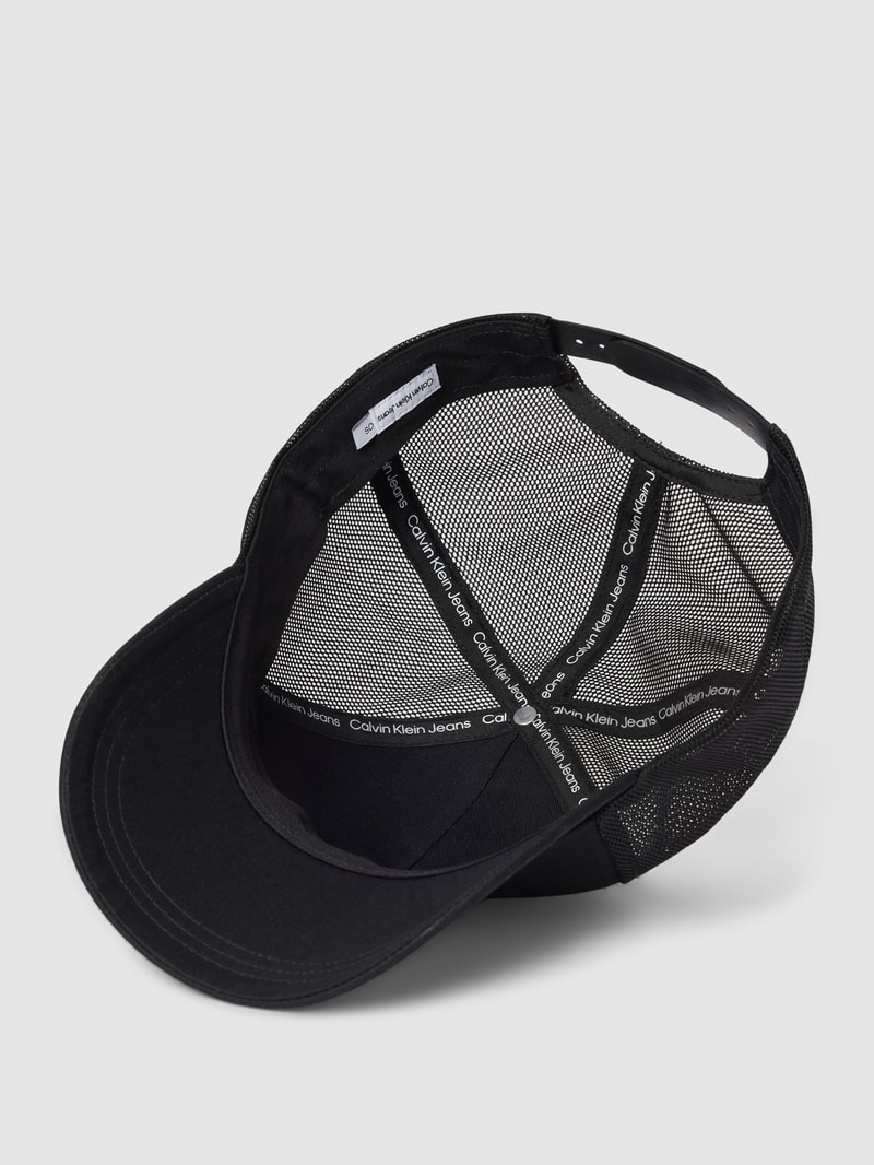 Trucker Cap mit Label-Print Modell 'ARCHIVE' in black