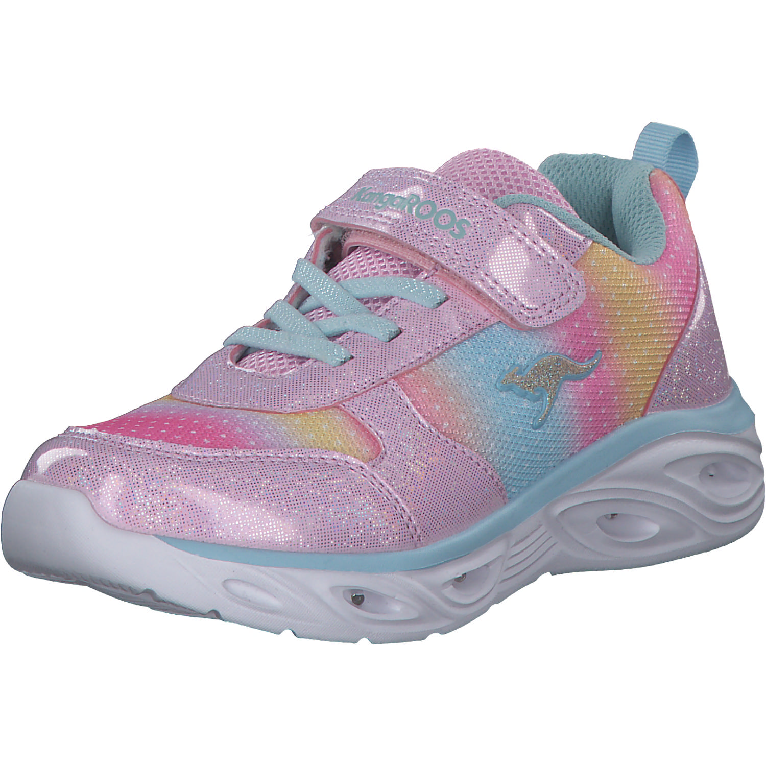 KangaROOS K-SL Rise EV 00009, Sneakers Low, Kinder, frost pink/blue sky