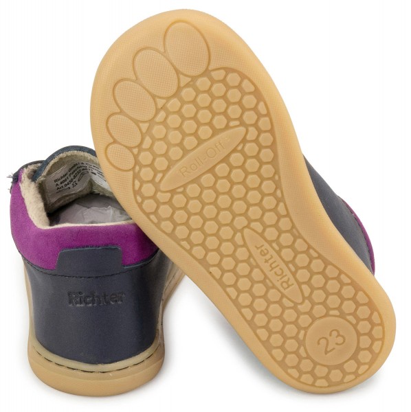 Richter ~ MidCut Schnürschuh Warm ~ Marine/Magenta