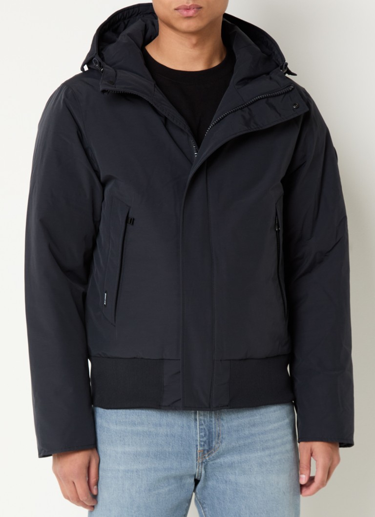 Airforce Padded jacket with hood and zip pockets