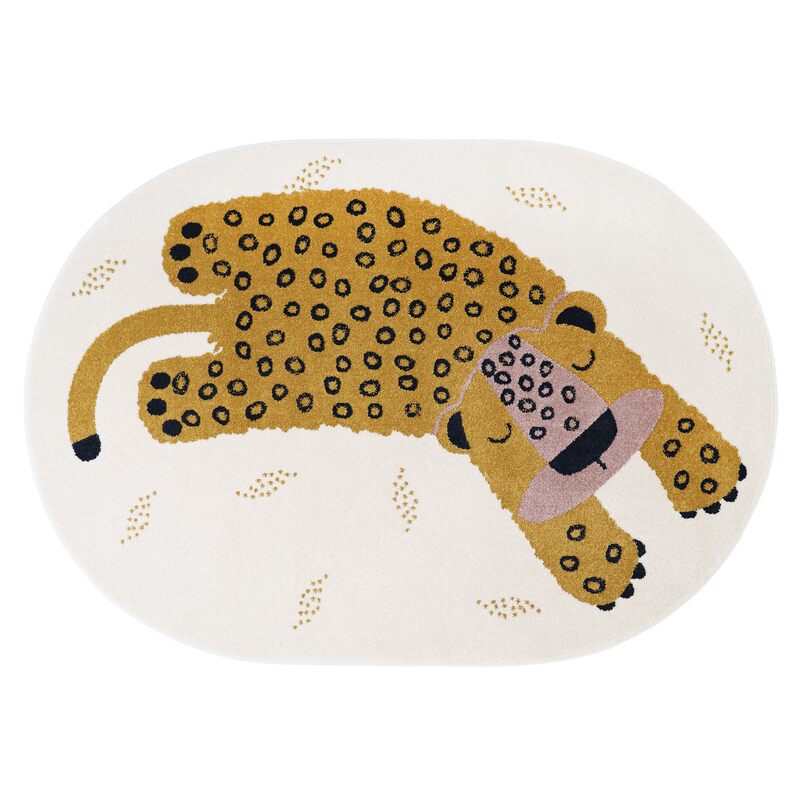 Tapis petit léopard 120x170cm KLEO MIEL