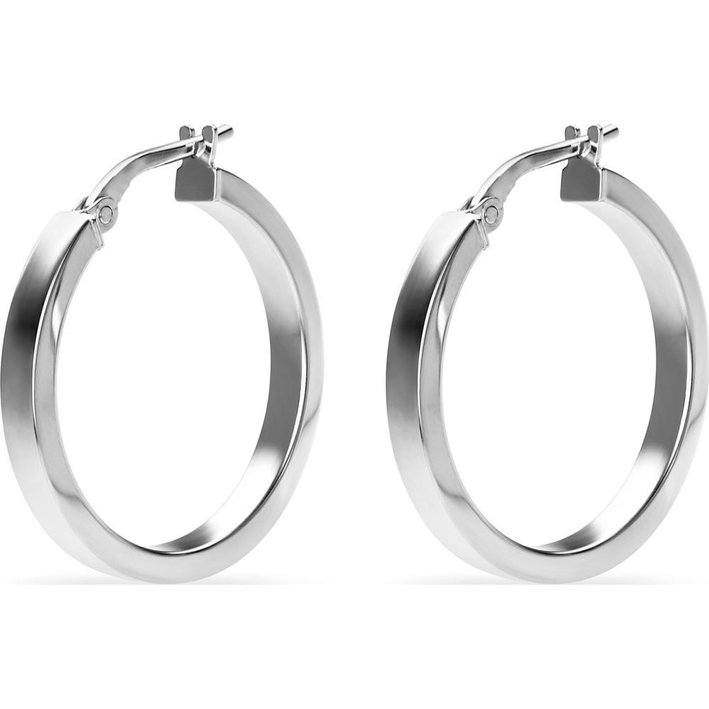 FAVS Créoles 925 Argent argent Boucles d'oreilles