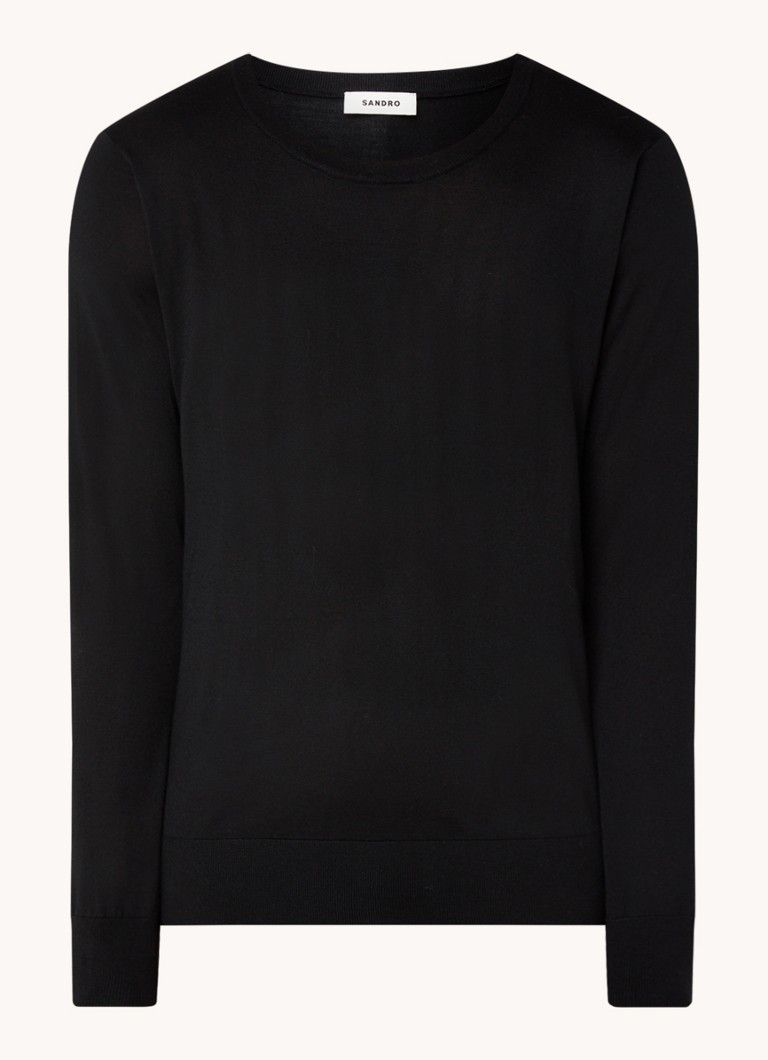 Sandro Fine-knit wool pullover