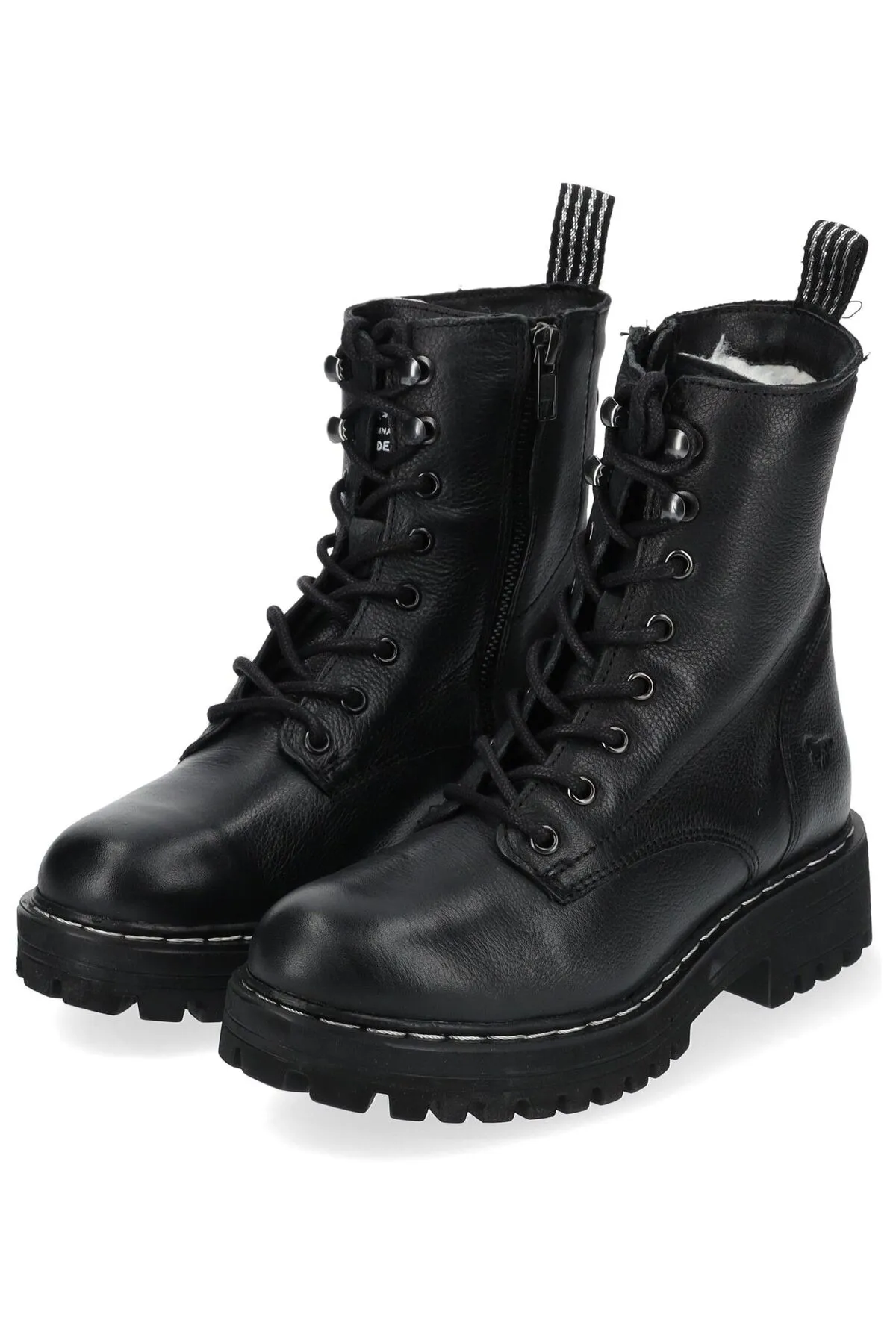 Mustang  Stiefelette - Schwarz - Blockabsatz