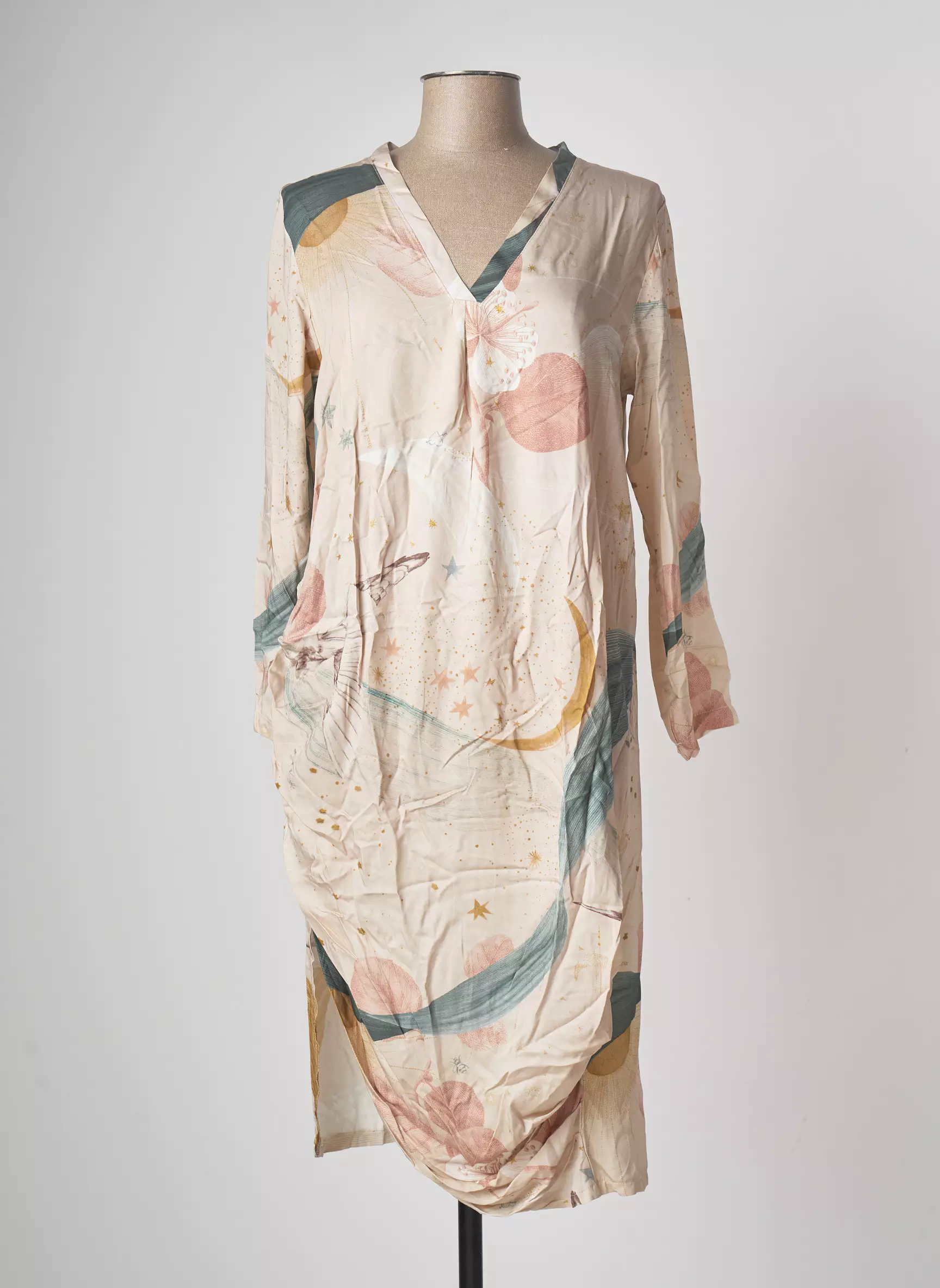Tendance Unique Robes Mi Longues Femme couleur rose