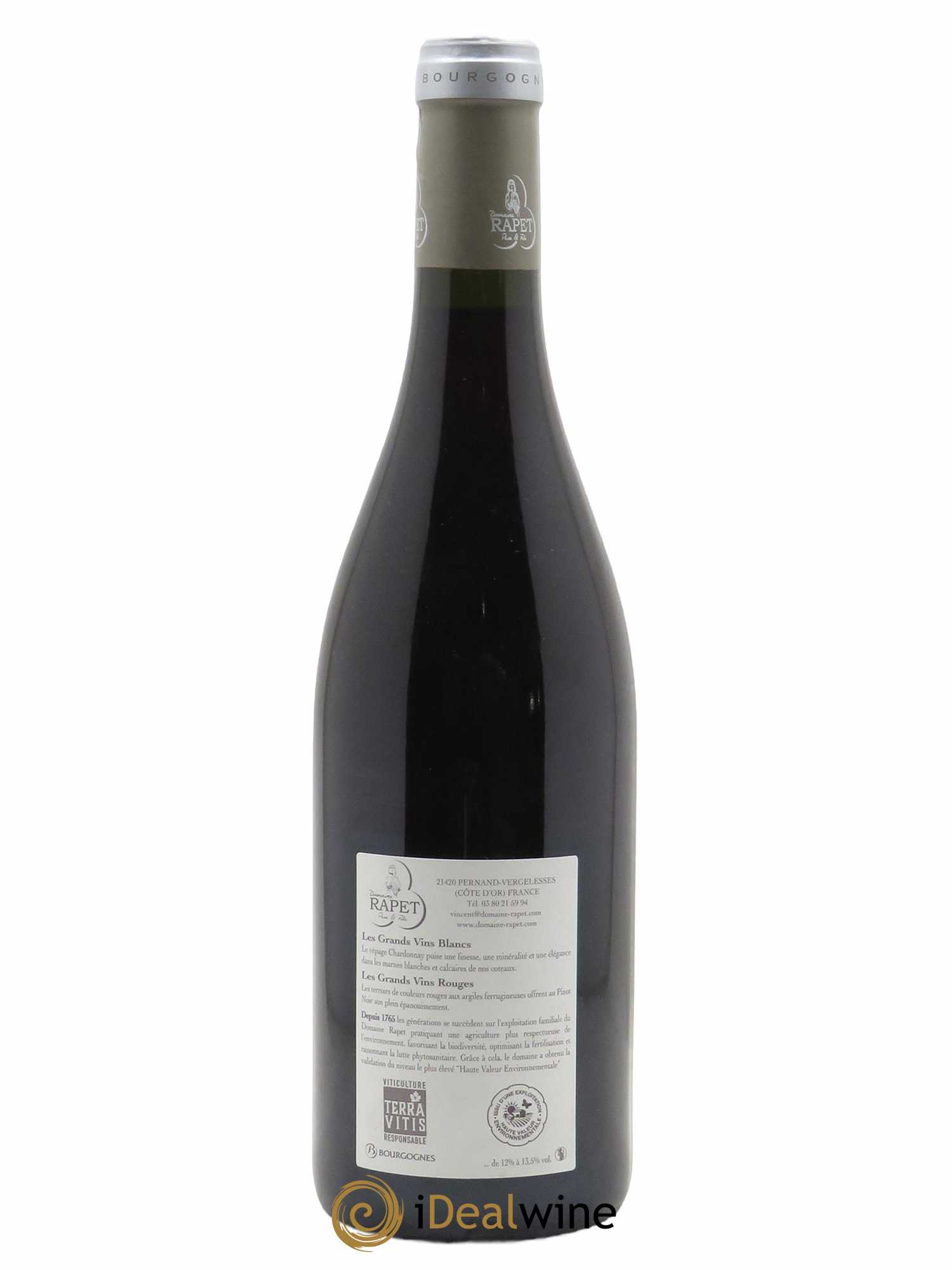 Pernand-Vergelesses Les Belles Filles Rapet Père & Fils  2021 - Lot de 1 Bouteille