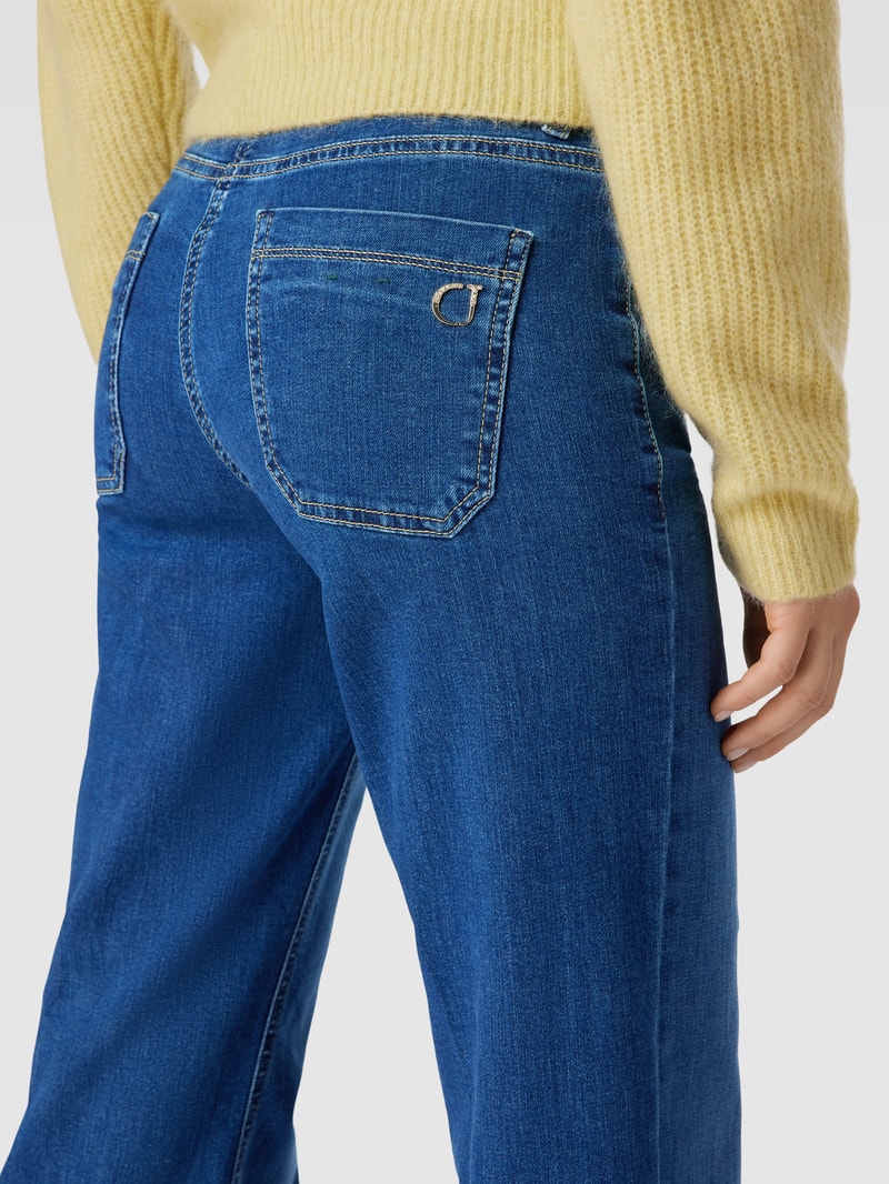 Bootcut Jeans mit weitem Bein Modell 'TESS' in blau