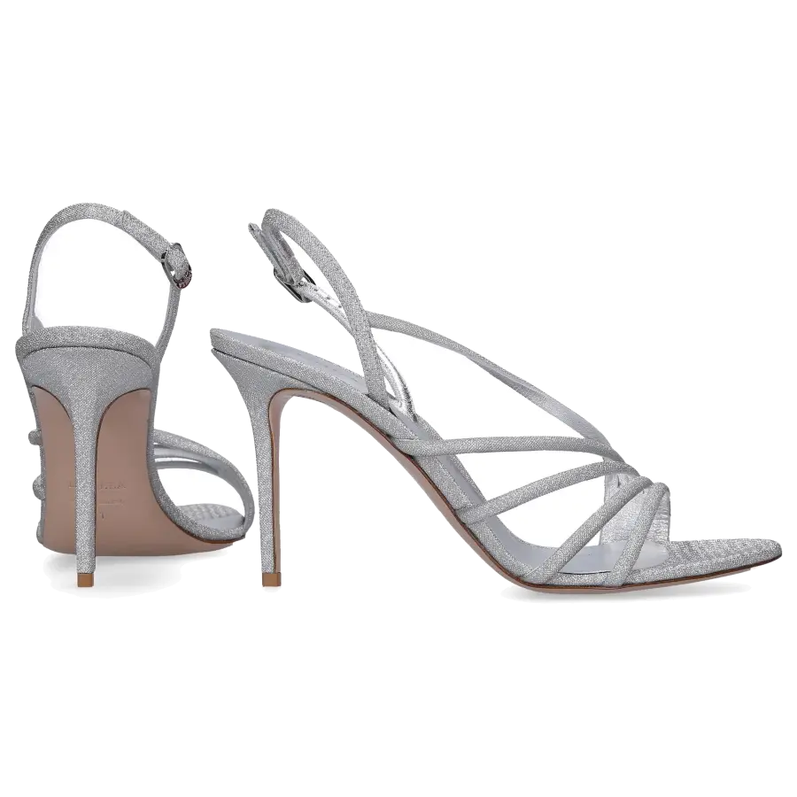 Le Silla - Sandalen SCARLET Textil - silber