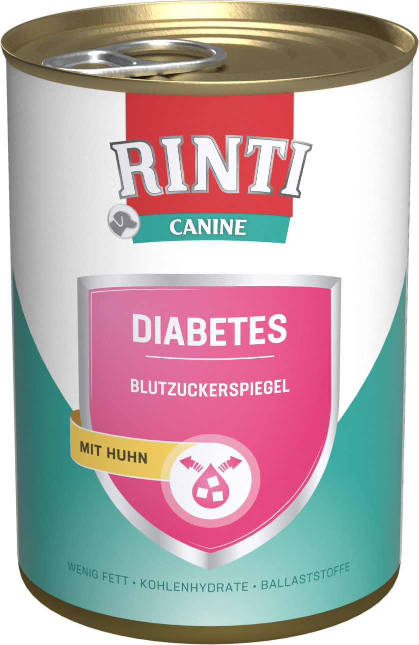 RINTI Hundenassfutter RINTI Canine Diabetes Huhn 12x400g