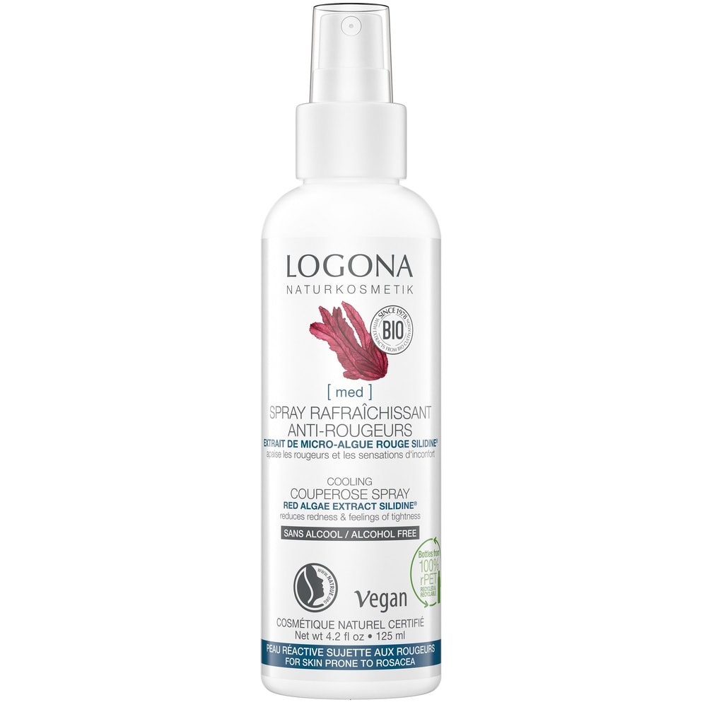 logona Spray anti-rougeurs algue rouge, 125ml Lotion visage