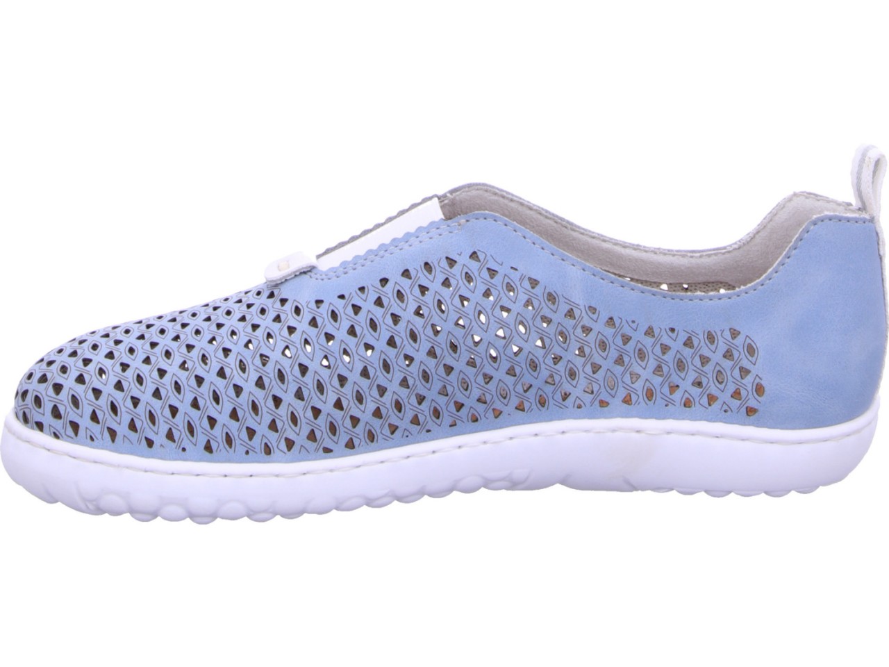 RIEKER Sportliche Slipper blau