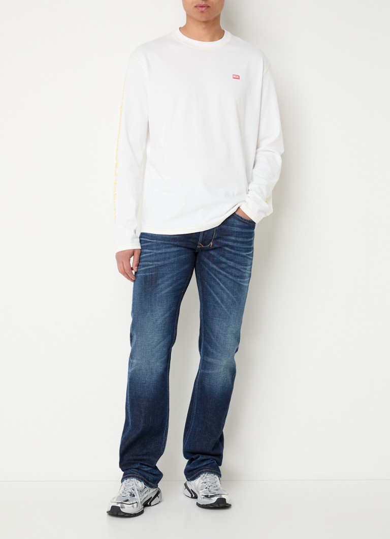 Diesel T-Crane long sleeve with logo and back print