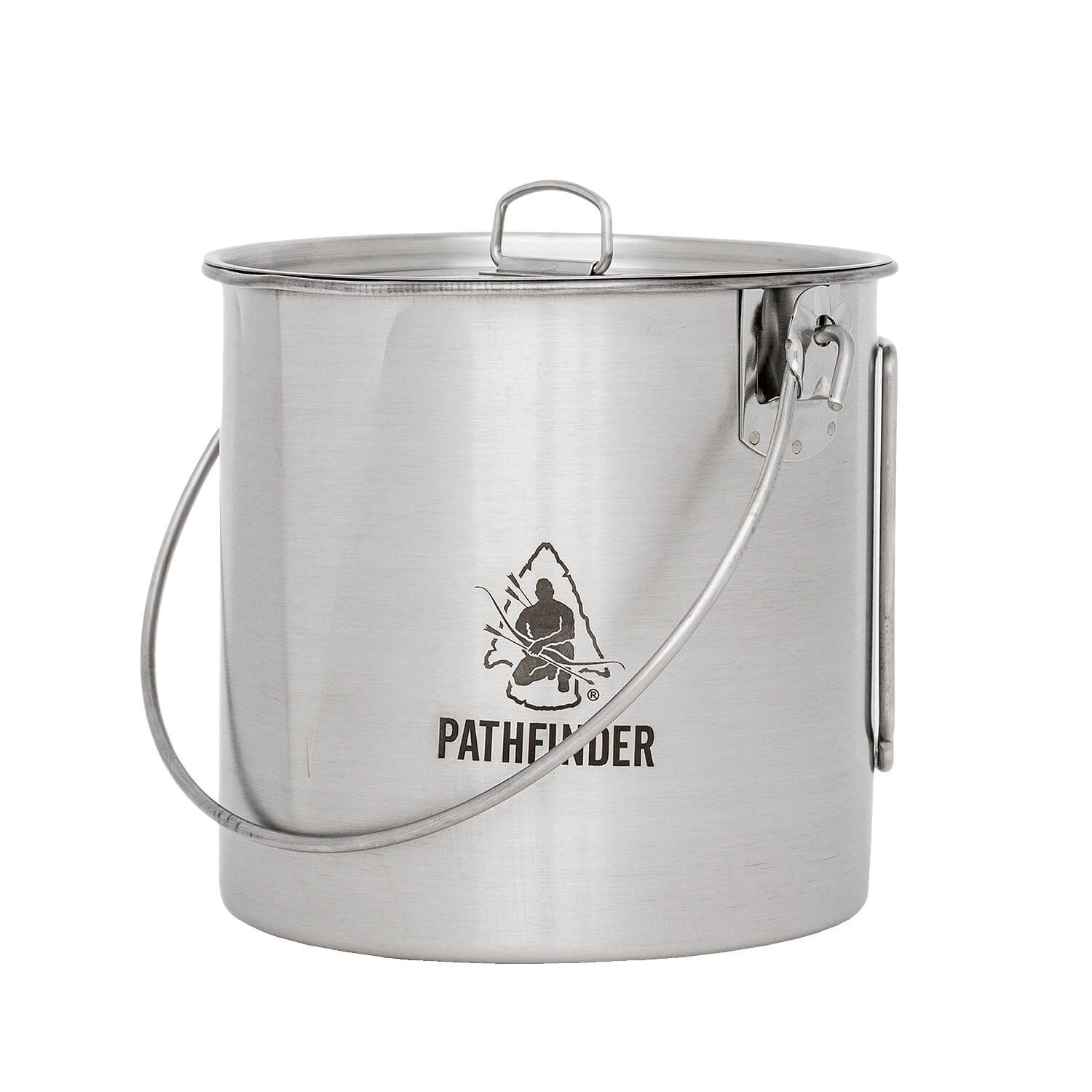 Edelstahl Bush Pot mit Deckel 1.9 Liter