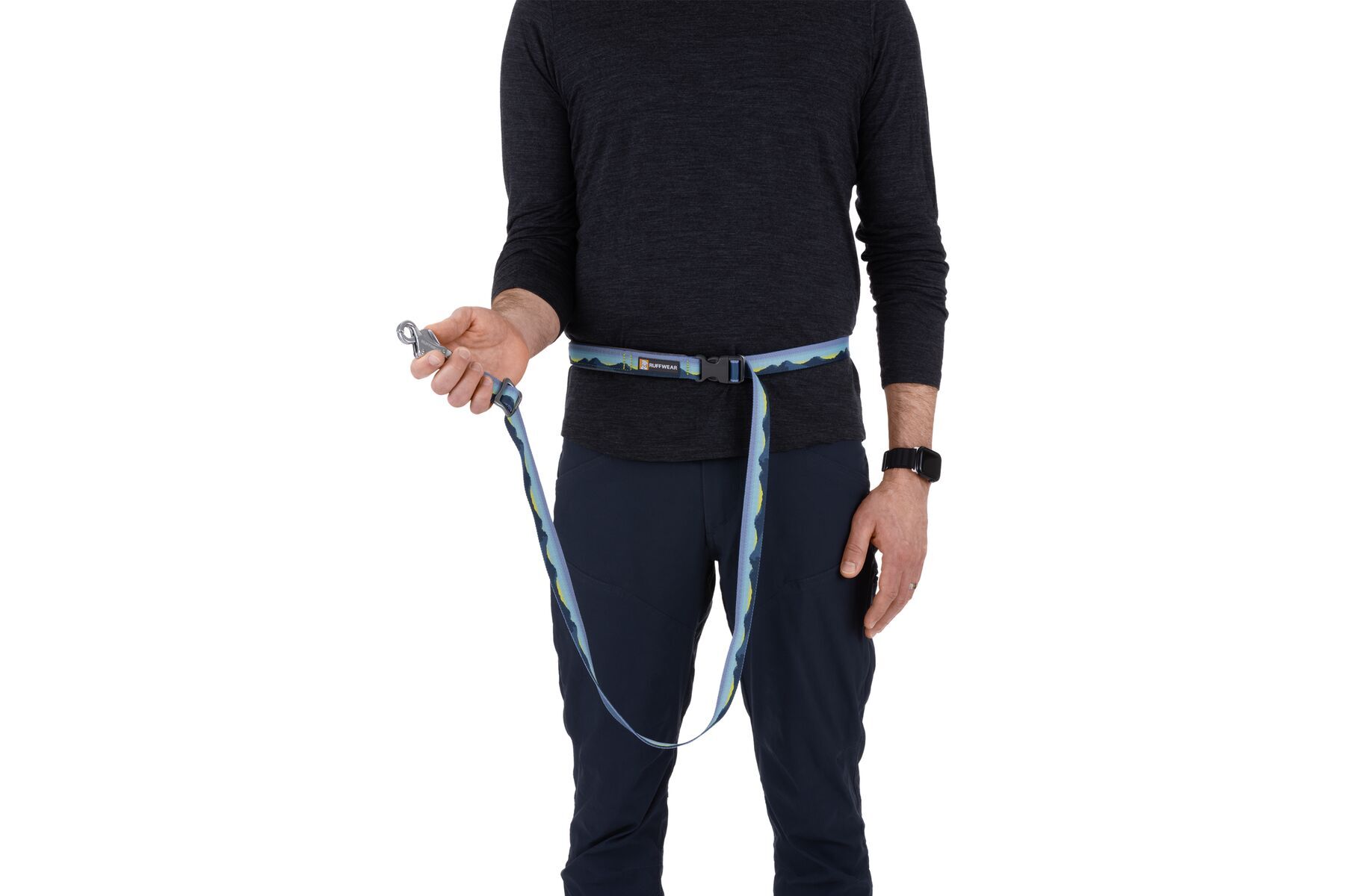 Ruffwear Hundeleinen Ruffwear Verstellbare Hundeleine Crag EX™ blau/ türkis/ gelb