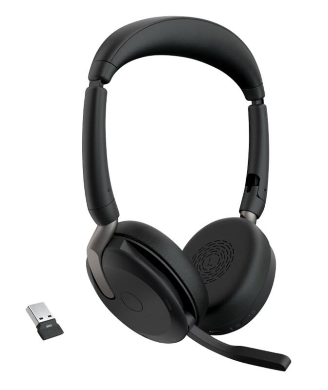 Jabra Evolve2 65 Verkabelt / Kabellos Stereo Headset Kopfbügel Bluetooth Schwarz