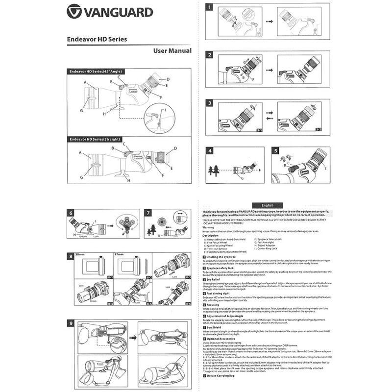 Vanguard Spektiv Endeavor XF 60A 15&ndash;45x60