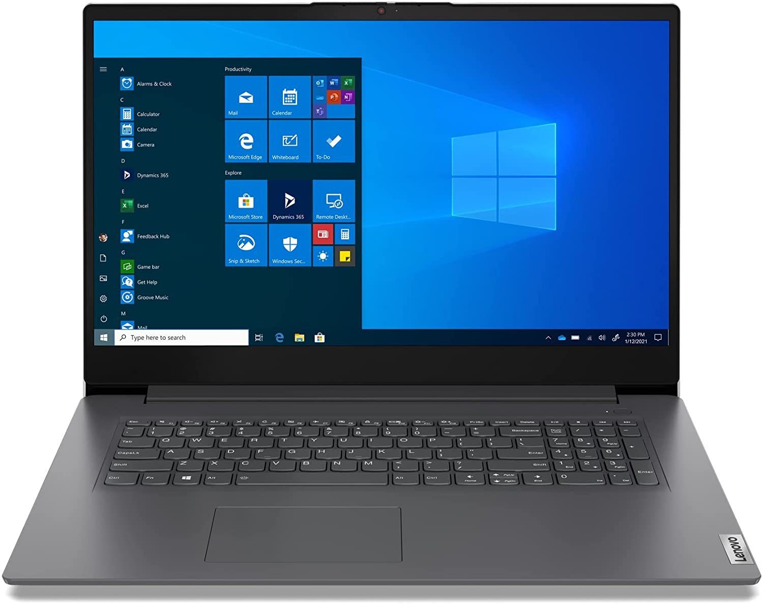 Lenovo V17 Notebook (Intel Core i3 1315U, 500, 500 GB SSD, Windows 11 Pro & Microsoft Office 2021 Pro, Funkmaus & Laptoptasche)