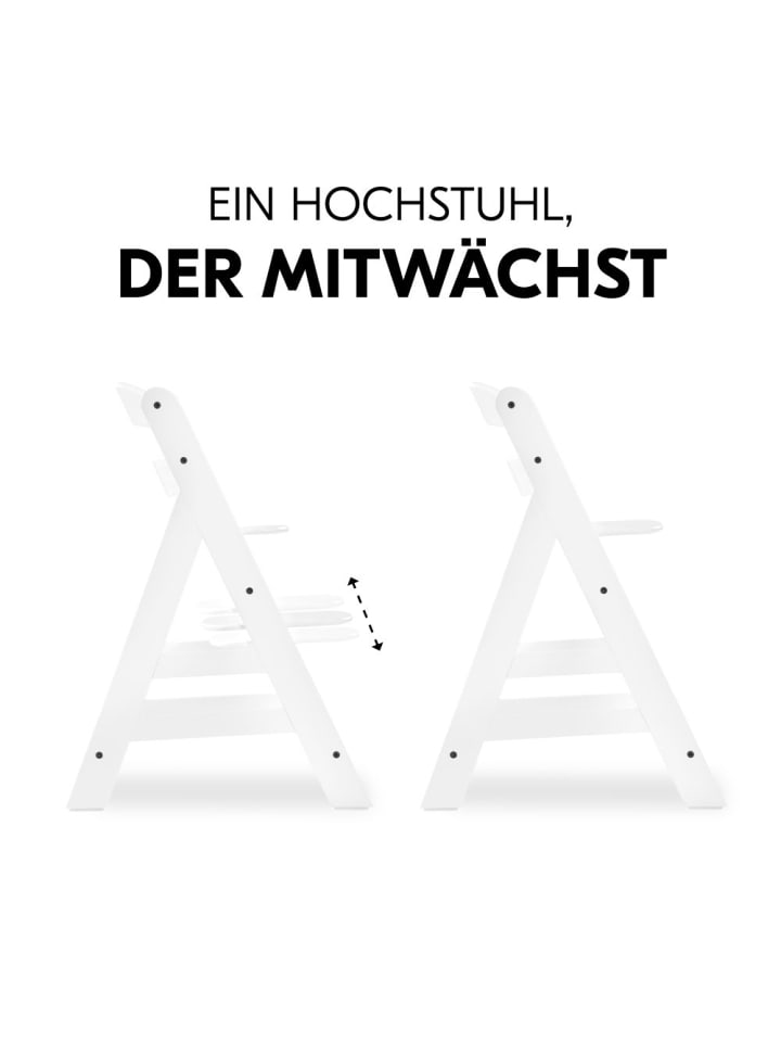 Hauck Hochstuhl Alpha Plus White im Sparset - inkl. in weiss günstig kaufen onesize