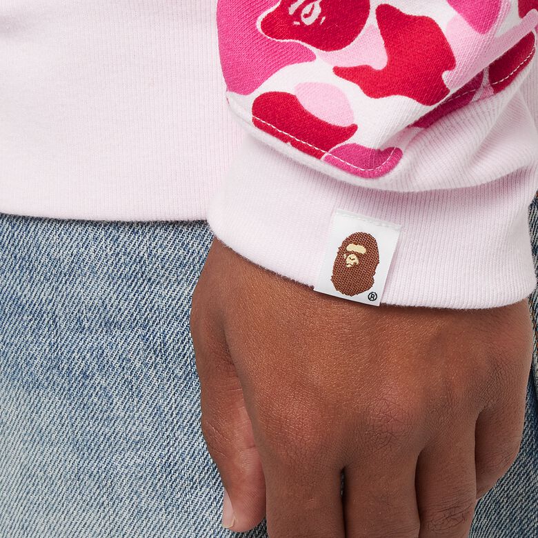 A Bathing Ape ABC Camo Shark Full Zip Hoodie pink