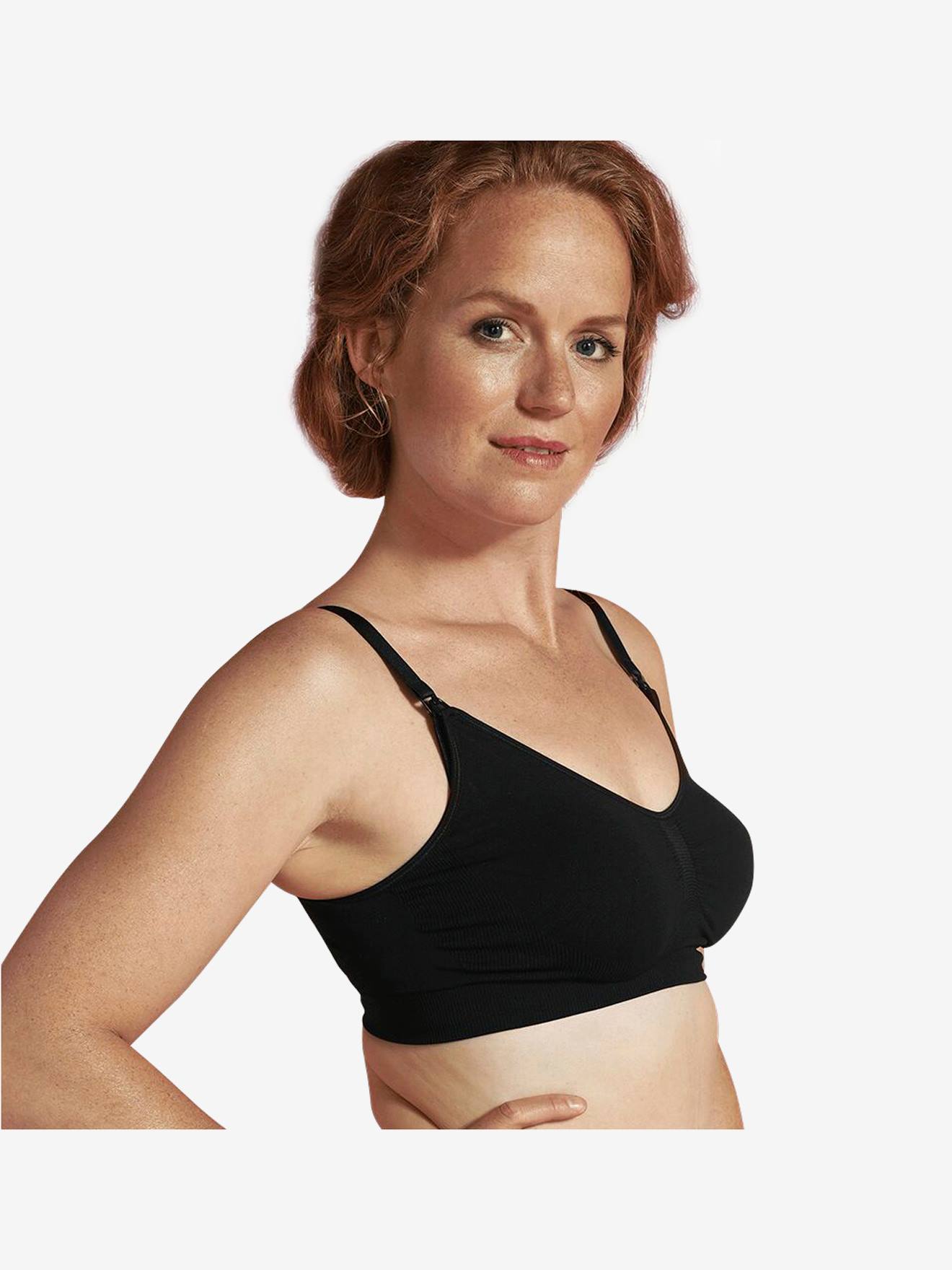 Soutien-gorge grossesse et allaitement à mémoire de forme CARRIWELL chair (honey)